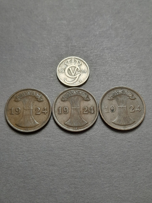 kolikkosetti 1924, 4kpl