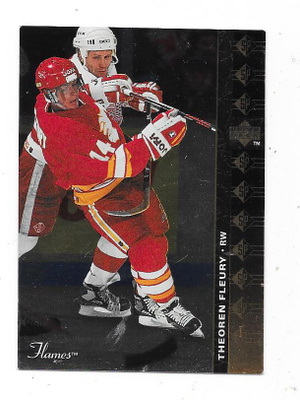 1994-95 UD SP Inserts #SP11 Theoren Fleury , Calgary Flames