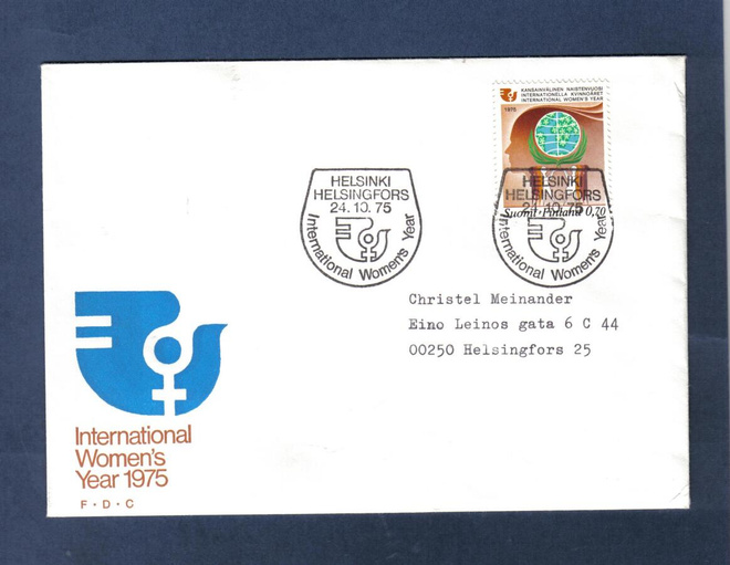 FDC Naistenvuosi....Helsinki 24.10.75