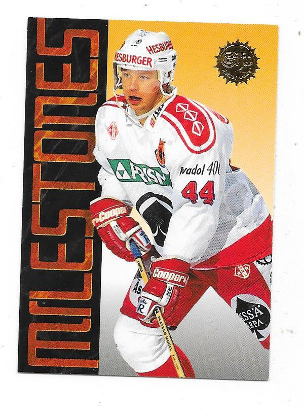 1995-96 SISU Milestones #184 Harri Laurila , Ässät