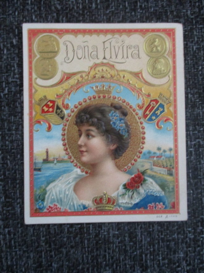 VANHA SIKARI ETIKETTI - DONA ELVIRA  (K15-S97)