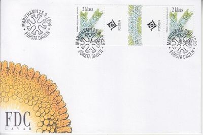 Åland FDC LaPe 163 välilöparilla