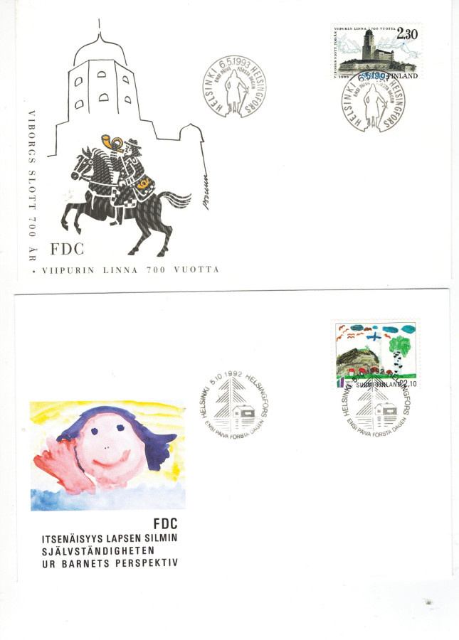 FDC Viipurin linna 700 vuotta, Itsenäisyys lapsen silmin