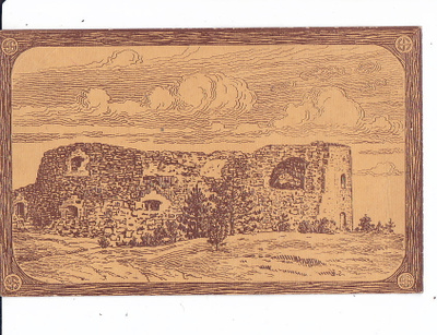 VANHA Postikortti Ahvenanmaa Bomarsund Sund n. 1920