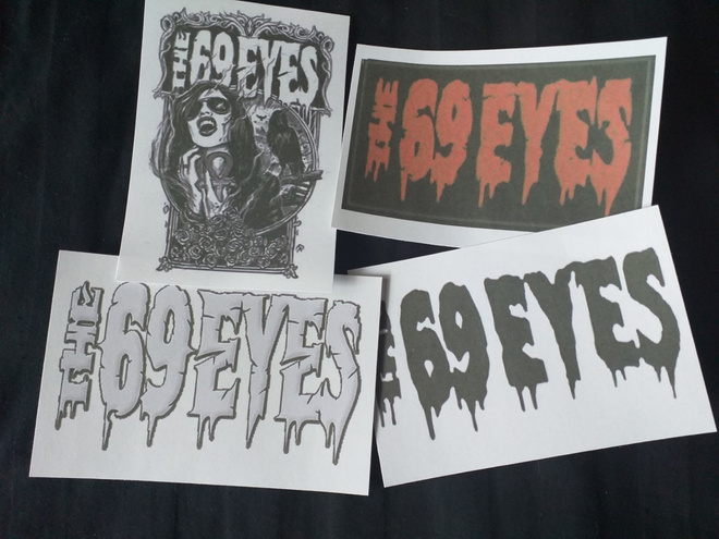 THE 69 EYES --- tarrasetti 4kpl --- 9.50cm x 13.50cm