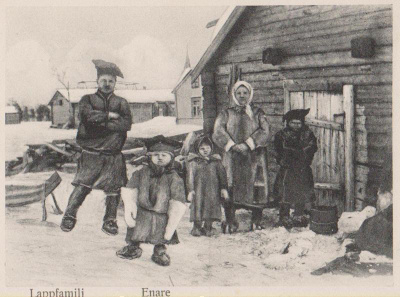 Inari. Lappalaisperhe mv p171