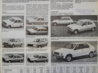 Renault 5 ja 18 -esite, 1979