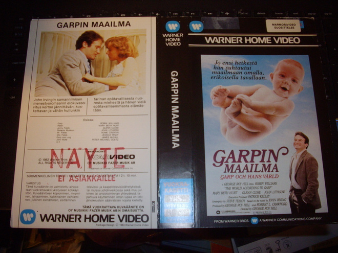 Vhs kansipaperi Fix - Garpin maailma (Sis.postikulut)