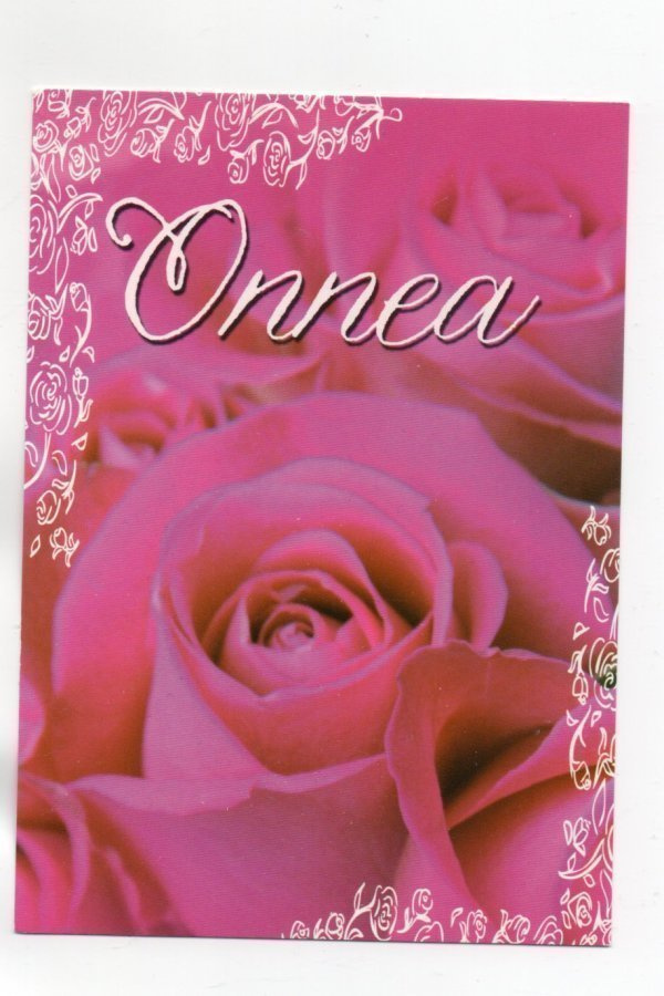 PINKIT RUUSUT ...°°ONNEA°°  -KORTTI / M.Roisko