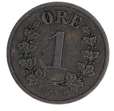 Norja 1 Öre 1891