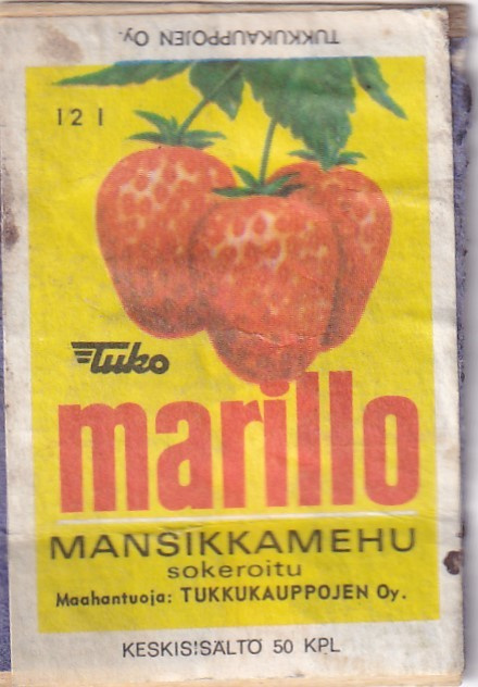 marillo, mansikkamehu, faneerilla   5/1