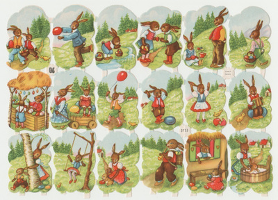 * EAS 3133, hauska pupuperhe ja munat-arkki *