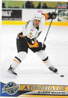 2000-01 Norfolk Admirals #21 Steve McCarthy ex- TPS farmi