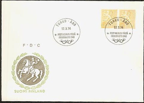 1974 35p leijona FDC