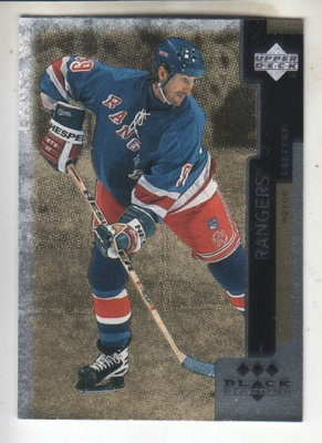 Wayne Gretsky UD black diamond  triple gold