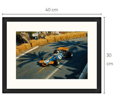 Uusi Formula F1 art print kehystetty 30 cm x 40 cm