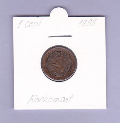 Alankomaat 1 Cent v.1898 KM#107.2