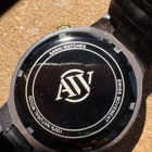 Aarni puinen rannekello (Swiss Movement, Ebony wood) - pikkukuva 5