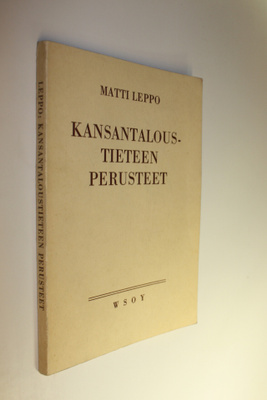 Matti Leppo : Kansantaloustieteen perusteet