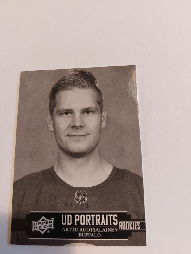2021-22 Upper Deck Portraits #P56 Arttu Ruotsalainen /99
