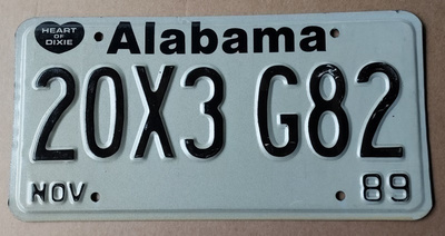 ALABAMA rekisterikilpi 1989 - Heart of Dixie * sydän
