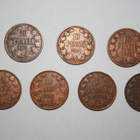 Suomi 10penniä kuparirahoja 7kpl alk.v.1865 - pikkukuva 1