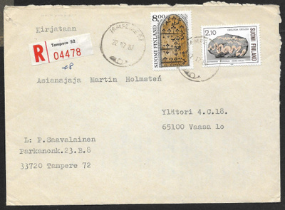 Postil. - Yl.m. 8mk +geol. R (LAPE 919+981) Tre 52 22.12.86
