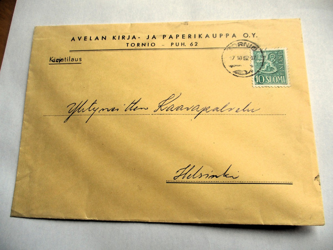 1962 Tornio painotuote - liikekuori