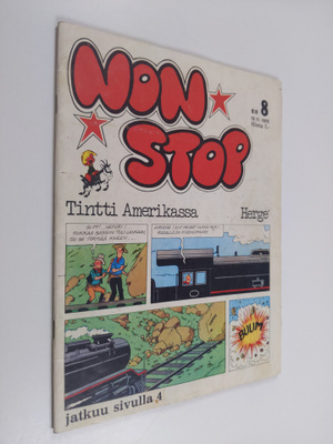 Herge : Non-stop n:o 8/1975