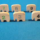 Norsu puupalikat joissa numerot - pikkukuva 1
