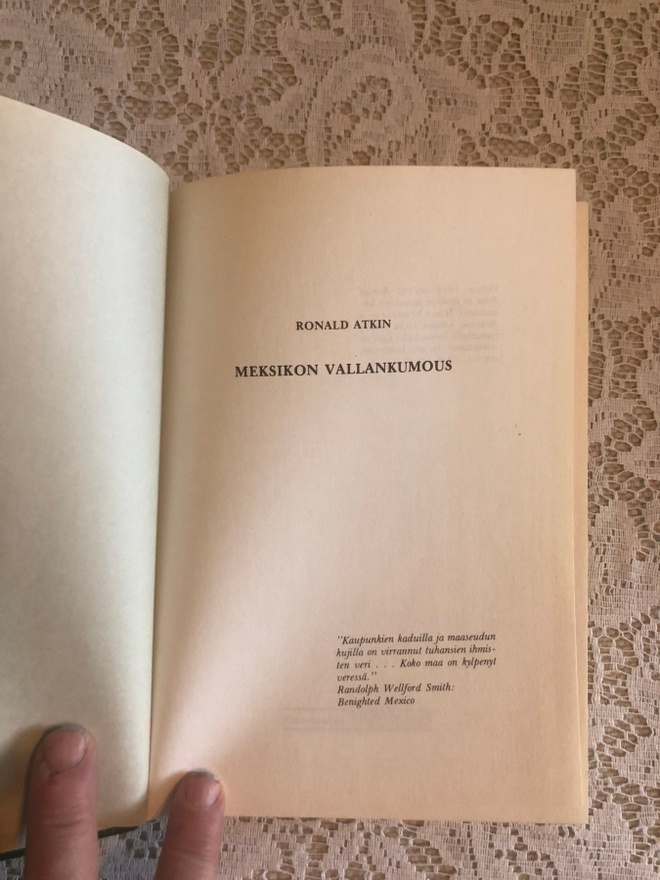 Atkin: Meksikon vallankumous. 1974. 1.painos.
