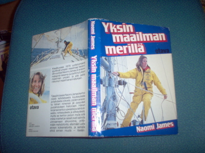 Naomi James: Yksin maailman merillä (1.p.1979) Sis.postikulu