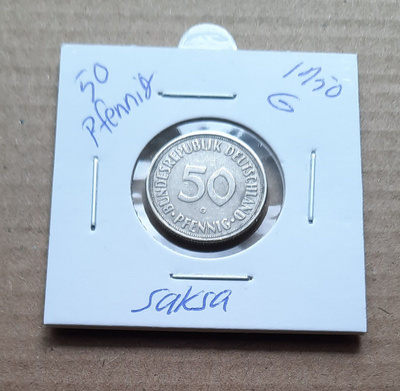 Saksa 50pf G, 1950