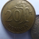 Raha kolikko 20 Penniä 1963-1965 yht 17 kpl - pikkukuva 5