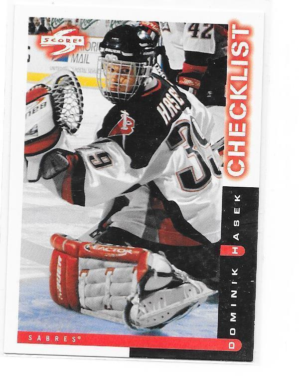 1996-97 Score #266 Dominik Hasek Buffalo Sabres MV