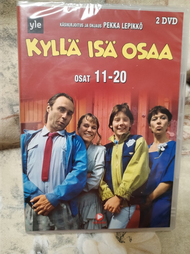 Kyllä isä osaa dvd,jaksot 11-20.Muoveissa.