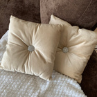 Vaalean beige koristetyyny 2kpl - pikkukuva 1