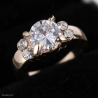 14 .. 18K Rose Gold white Sapphire .. Sormus - pikkukuva 1