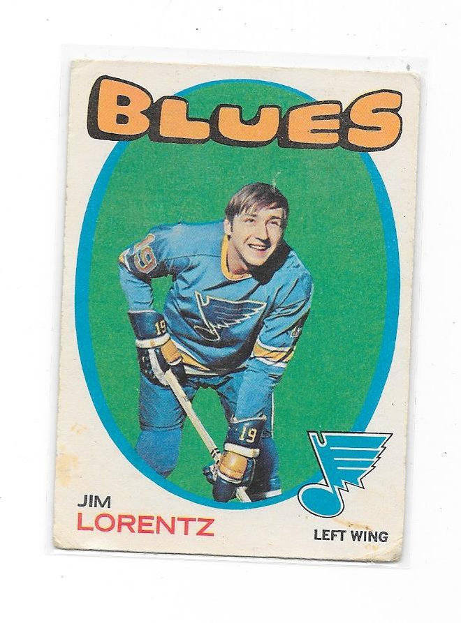 1971-72 OPC #227 Jim Lorentz St Louis Blues