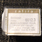Levysoittimen neula Zafira Diamant 6612.3 Sharp STY 136/137 - pikkukuva 1