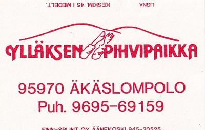 Äkäslompolo . Ylläksen pihvipaikka   b420