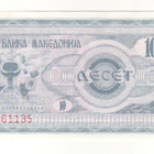 Makedonia  10 Denar, kl 10, seteli,1992 - pikkukuva 1