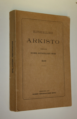 Historiallinen arkisto XLIII