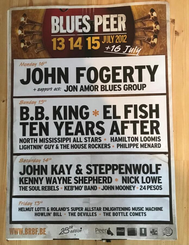 Blues Peer festivaali virallinen juliste 2012
