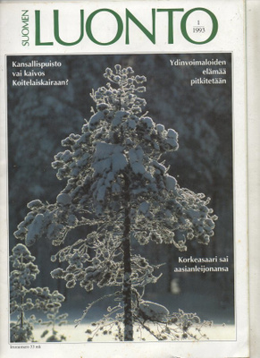 Suomen Luonto n:o 1 1993 Turvapaikka Korkeasaaressa. Marjaku