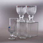 008. 5kpl Iittala, Nuutajärvi 'Pioni' laseja. Oiva Toikka. - pikkukuva 2