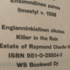 Raymond Chandler - Tappaja sateessa (pokkari) - pikkukuva 3