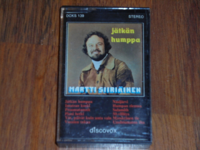 C-kasetti - MARTTI SIIRIÄINEN - Jätkän Humppa - 1977 MINT-