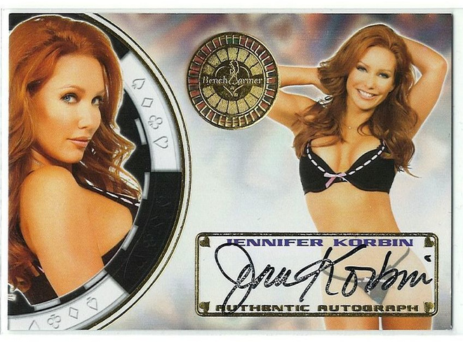 Bench Warmer 2014 Vegas Baby Autograph Jennifer Korbin