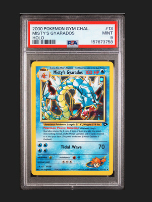 PSA 9 Misty's Gyarados #13 Pokemon Gym Challenge